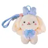 Nuevo Llavero de Peluche con Lazo y Orejas Grandes de Cachorro para Mujer, Muñeco de Dibujos Animados Lindo, Colgante para Bolso de Pareja, Pequeño Regalo