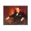 Pintura Decorativa de Puro Churchill Póster Vintage Bodega Bar Arte de Pared Pintura de Celebridad Fumando Puro Arte de Pared Estilo Industrial