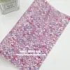 Paquete de Materiales para Lazos de Accesorios para el Cabello DIY 20x22CM Lentejuelas Grandes Pequeñas de Alto Brillo Patrón de Escamas de Pez Patrón de Ondas de Agua Tela de Cuero diy