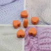 Acrílico Furo Reto Coração de Pêssego Cor Doce Contas Contas Joias DIY Corrente de Celular Chaveiro Pendente de Carro Acessórios com Contas