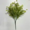 Arbustos Artificiais de Flores Falsas Três Cores Amarelo-Verde-Marrom para Exterior Adequados para Decoração de Jardim, Varanda, Peitoril de Janela e Decoração de Feriados