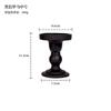 Portavelas de Vidrio de Cristal Negro Estilo Francés Romano Adornos Estilo Coreano Retro Habitación de Alojamiento Local Decoración Suave Mesa de Aromaterapia