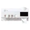 Soporte Inteligente Automático para Cepillo de Dientes, Multifuncional Montado en Pared, Set sin Taladro, Vaso Magnético Montado en Pared, Soporte para Cepillo de Dientes, Transfronterizo