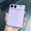 Adequado para Apple 18 DUO, capa de celular dobrável transparente com textura de fibra de carbono para iPhone 18 DUO PC