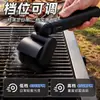 Escova de Limpeza Elétrica para Churrasqueira de Aço Inoxidável, Portátil Recarregável para Acampamento ao Ar Livre, Escova de Rolo Manual para Grelha de Churrasco