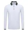 Camisa Polo Color Block de Luxo Leve com Mangas Longas e Gola de Lapela, Camisa Cultural, Camisa Publicitária, Uniforme de Trabalho para Funcionários, Personalizável com Logo, Versátil e Confortável