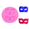 Halloween Prom Mask Silicone Molde Máscara Bolo Molde Fold Açúcar Chocolate Molde
