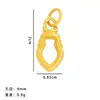 Colgante Pequeño Estilo Chino Dorado Mate con Carácter de Bendición Ruyi, "Que Tengas Más de lo que Necesitas Cada Año" Colgante de Elefante Pequeño Accesorios para Joyería de Pulsera DIY Venta al por Mayor