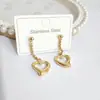 Brincos de aço titânio simples da moda tendência Coringa brincos femininos design de alta qualidade fábrica vendas diretas