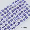 Dongzhou Crystal 6*8 Tachuelas Pequeñas Redondas para Uñas, Forma Oblonga con Esquinas Redondeadas, Base Puntiaguda, Strass de Vidrio K9 Super Brillante, Accesorios para Joyería DIY