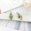 Accesorios de Joyería de Aleación de Zinc Goteando Aceite Verde Creativo DIY Pulsera Collar Llavero Estrella Sirena Colgante Pequeño