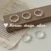 Anillo Personalizado de Plata de Ley S925 Estilo Coreano Estilo Ins con Línea Hueca en Forma de Diamante con un Acabado de Alta Gama y Diseño de Nicho para Apilar