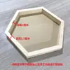 Marco de Fotos Hexagonal con Forma de Diamante de Madera Maciza Decoración de Arte con Hilo Decoración Creativa Marco de Arcilla Colgante de Pared