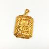 Etiqueta Colgante para Hombre Palabra Fu Latón Chapado en Oro Joyería Engrosada Oro Dropshipping Tendencia Grueso y Exquisito