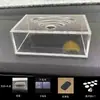 Ambientador de Coche Caja de Jabón Caja de Jabón para Coche Granado Acrílico Transparente Transpirable Almacenamiento en Salida de Aire Incienso de Viaje