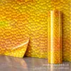 Adesivos de parede autoadesivos IXPE transfronteiriços, padrão de bolinhas em gradiente amarelo, adesivos de parede de fundo de alto brilho, material em rolo decorativo atacado
