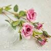 2 garfo rosa flor artificial hotel rosa macia mesa de jantar rosa rosa flor artificial flor de seda fresca atacado e varejo