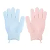 Luvas esfoliantes para banho, toalha de banho esfoliante dupla face de cinco dedos, esfoliante, esfrega-costas, camada de limpeza, design de cinco dedos.