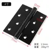 Bisagra Pequeña de Acero Inoxidable Chapado en Negro Transfronteriza para Puerta de Gabinete Apertura Plana Micro Mini Bisagra 1 Pulgada 2 Pulgadas 4 Pulgadas Bisagra de Apertura Plana