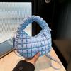 Bolso Nube Plisado al por Mayor Transfronterizo Bolso Puff Portátil Personalizado de Moda para Mujer Gran Capacidad Color Sólido Hombro Cruzado