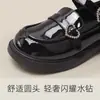 Zapatos Negros de Performance para Niños de Primavera y Otoño, Mocasines para Niñas, Zapatos Individuales de Mary Jane de Suela Blanda para Niñas Pequeñas, Zapatos para Bebés Niñas