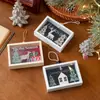 Decoración Navideña de Madera para Escritorio, Colgante, Caja de Adornos, Elk Tridimensional de Alta Gama, Decoración Colgante, Arreglo