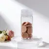 Suministro de Botellas Transparentes para Dulces de 500 ml, Contenedores Cuadrados de Grado Alimenticio, Botellas de Almacenamiento de Material PET