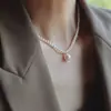 Prata 925 Estilo Novo Fresco Elegante Alto Padrão Simples Zircônia Colar Moda Feminina Luxo Acessível Versátil Corrente da Clavícula Atacado