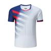 Ropa de bádminton de secado rápido para hombres y mujeres, de manga corta, transpirable, para voleibol, nuevo traje deportivo de tenis de mesa, ropa de competición con logotipo impreso