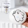 Cerámica Lindo Perro Línea Lavabo Fregadero de Baño Tapón de Desagüe Lavabo Desagüe Núcleo de Resorte Creativo