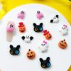 Nova Halloween Nail Art Cartoon Jóias Personalizado Abóbora Fantasma Nail Art Acessórios Resina Hairpin Nail Decoração