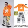 Ropa Moderna para Niños de Street Dance Estilo Fresco Swagger Infantil Ropa de Performance Hip Hop Callejero Moda Hip Hop Infantil Desfile de Moda Práctica de Performance