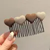 Pente invertido requintado e fofo para penteados estilo princesa, presilhas laterais para cabelo para mulheres, acessórios de cabelo com laço estilo coreano e presilhas de cabelo da moda para estilizar e arrumar fios soltos