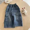 Novo look de outono para meninas da Ningli: um conjunto estiloso e moderno de duas peças para crianças, perfeito para usar no outono