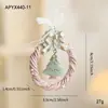 Nuevo Colgante Pintado de Resina Decoración de Árbol de Navidad Campana Tridimensional Colorida Colgante de Dibujos Animados Americanos Listo para la Venta