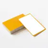 Placa de identificación metálica autoadhesiva en blanco multicolor para fábrica de maquinaria industrial, señalización, marcado láser, tarjeta de aluminio 86*54mm