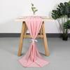 Amazon Transfronterizo Hogar Hotel Color Sólido Estilo Simple Chifón Caminos de Mesa Boda Fiesta Decoración de Mesa Tira Larga
