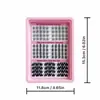 Pestañas postizas transfronterizas de Amazon, europeas, americanas, asiáticas, mestizas, dulces y geniales, doble estilo, segmentadas, fáciles para principiantes, más vendidas, DIY