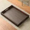 Bandeja de Madera de Nogal para Uso Doméstico, Bandeja Rectangular Comercial para Té, Bandeja Comercial para Almacenamiento de Frutas y Snacks, Bandeja Especial para Comedor para Entretener Invitados