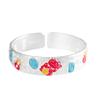 Pulsera de Plata con Dichos Auspiciosos, Plata Pura 999.9, Nuevo Estilo Chino, Gato de la Fortuna Versión Ancha, Pulsera Moderna y Fresca