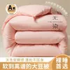 Colcha de fibra de soja, engrosada para invierno, relleno de algodón cálido, adecuada para primavera y otoño, tamaño individual, fresca para verano, colcha con aire acondicionado, colcha de regalo, lavable a máquina