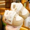 Zapatos de Bebé Suela Suave Antideslizante Invierno Forrado de Felpa Engrosado Zapatos para Niños Pequeños Zapatos para Bebé Principiante 0-1 Año Dibujos Animados