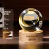 Bola de Cristal Luminosa para Funcionários de Destaque 2025 Novo Criativo High-End Atmosférico Lâmpada Noturna Ornamento Troféu