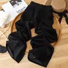 Pantalones de Pierna Ancha de Moda para el Trabajo para Mujer, Nuevos Pantalones Deportivos Sueltos de Pierna Recta de Cintura Alta para Otoño e Invierno, Pantalones Deportivos Casuales