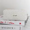 2026 Nueva Bolsa de Cosméticos de Lunares, Mini Bolsa Portátil para Labiales, Bolsa de Artículos de Tocador de Viaje de Gran Capacidad, Estuche de Lápices de Papelería para Estudiantes