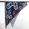 Promoção Especial Lenço de Seda Lã Impresso Dupla Face 70 Quadrado Lenço Triângulo Fita Outono Inverno Lenço Quente Xale Multicolorido Multiestilo