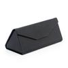 Estuche Plegable de Cuero para Gafas, Bolsa de Almacenamiento para Gafas de Sol, Logo, Sencillo y Portátil, Gafas de Lectura