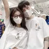 Nuevos Conjuntos a Juego para Pareja de Hombres y Mujeres, Camisetas de Algodón de Manga Corta de Verano, Tops sin Mangas Holgados de Alta Gama para Amantes, Adelgazantes
