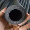 Manguera de goma recubierta de tela para cordón de cortina, manguera de goma resistente al desgaste para pistola de aire de alta presión, manguera de suministro de agua a vapor, manguera de goma negra resistente a altas temperaturas y baja presión