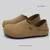 Zapatos para hombre de cobertura total estilo Birkenstock, nuevo modelo otoño 2026, retro, con plataforma, de doble uso, para conducir, casual, slip-on